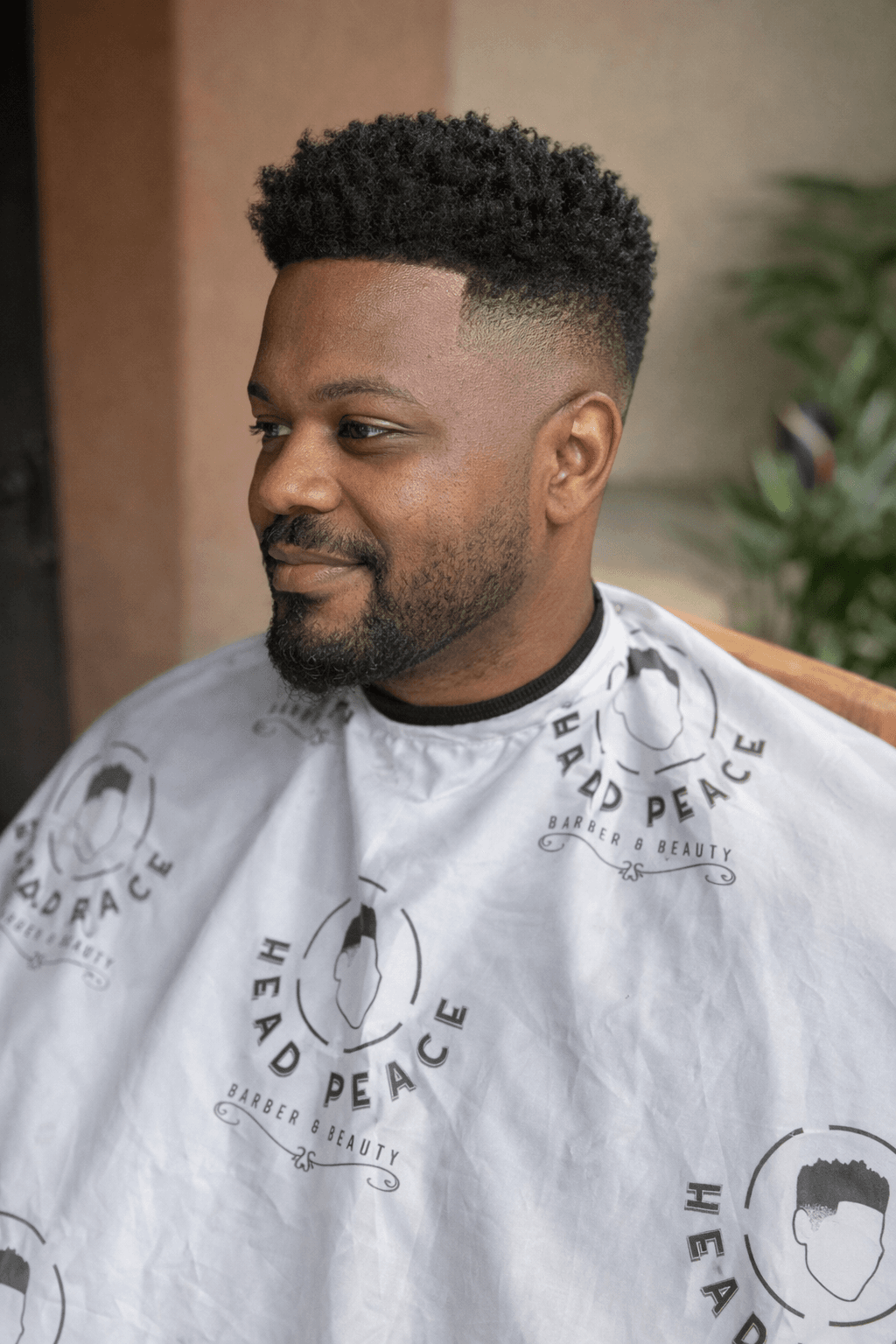 A real Head Peace mobile barber appointment in progress